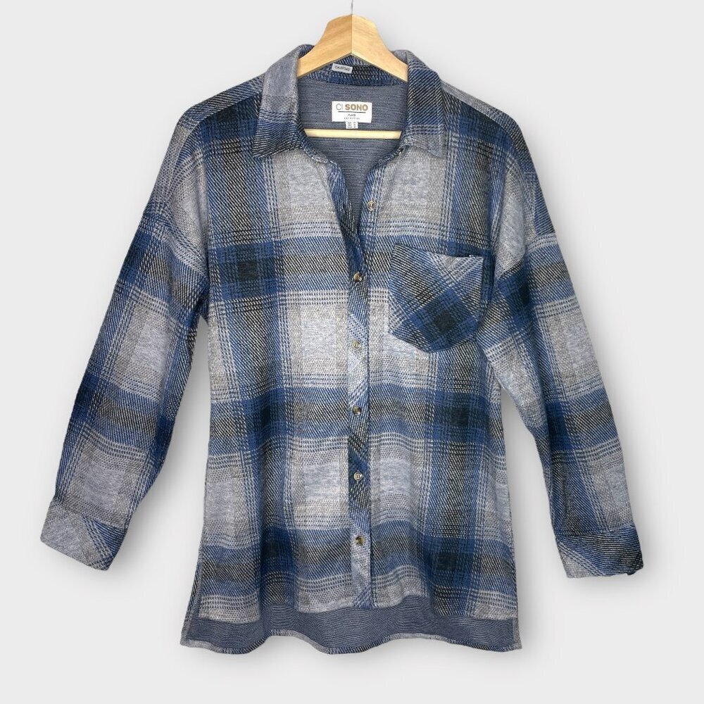 🦜 Ci Sono Plaid Long Sleeve Button Down MEDIUM